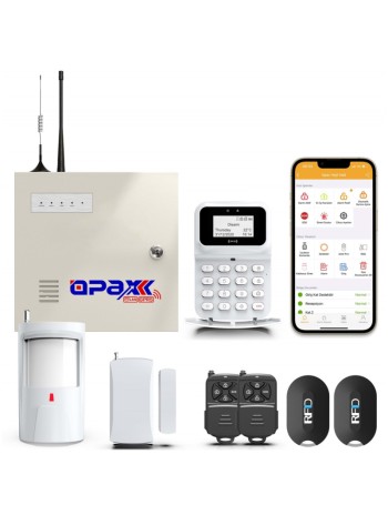 OPAX-2747+BGR-09+Akü GPRS&LAN Alarm  Paneli BGR-09 Kablosuz Sirenli Full Set (1YIL AHM Ücretsiz)