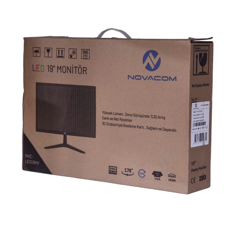 NOVACOM 19" LED  MONİTÖR