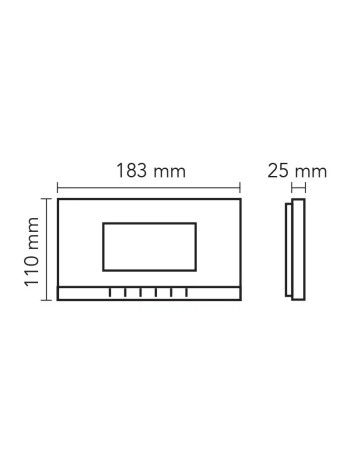 Audio 001185 4.3″ Görüntülü Diafon Bus Plus Dokunmatik Butonlu