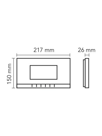 Audio 001189 7″ Görüntülü Diafon Bus Plus Mekanik Butonlu